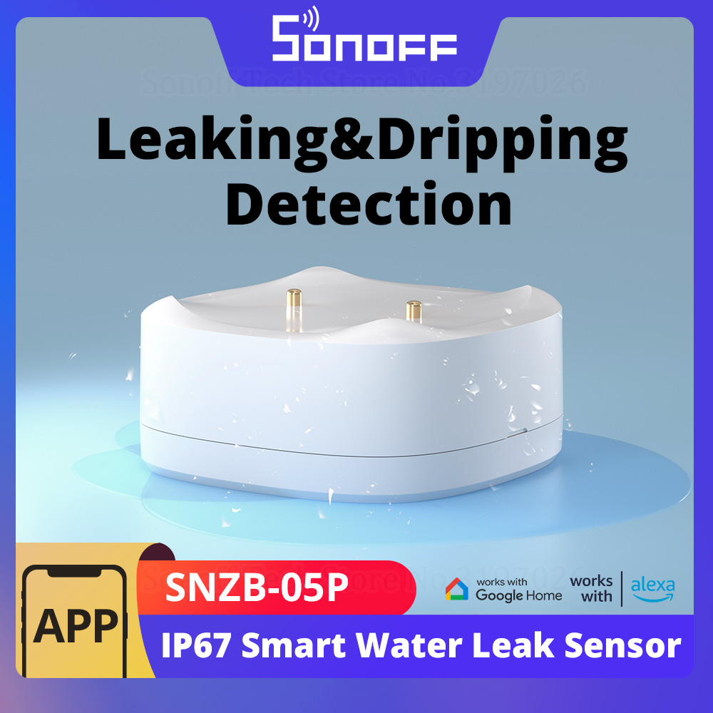 Sonoff Basic - SONOFF SNZB-05P Zigbee مستشعر تسرب المياه