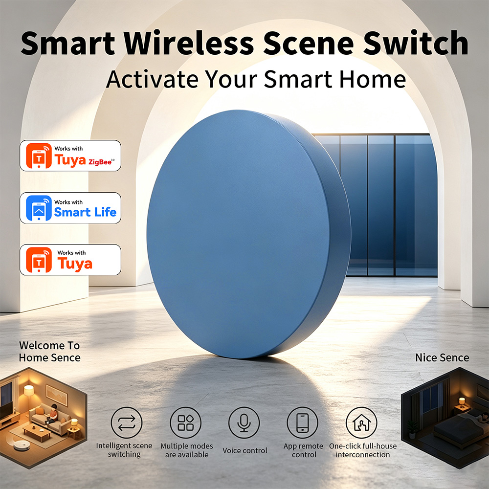 Smart Relay Tuya - زر ضغط ذكي لاسلكي متوافق مع