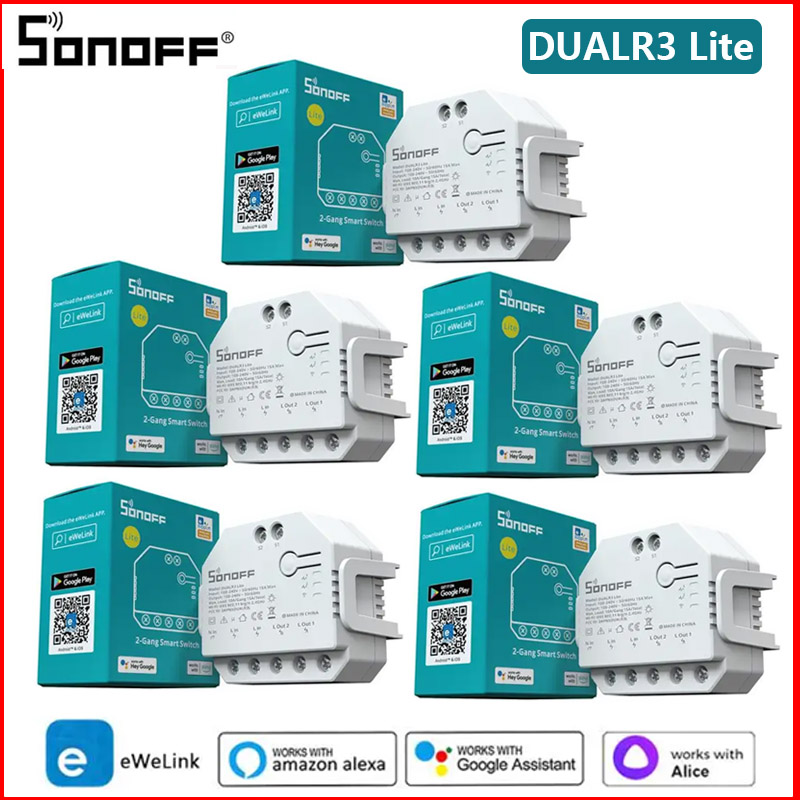 1-8 قطع مفتاح ذكي SONOFF DUAL  - مراجعة Sonoff وسعره