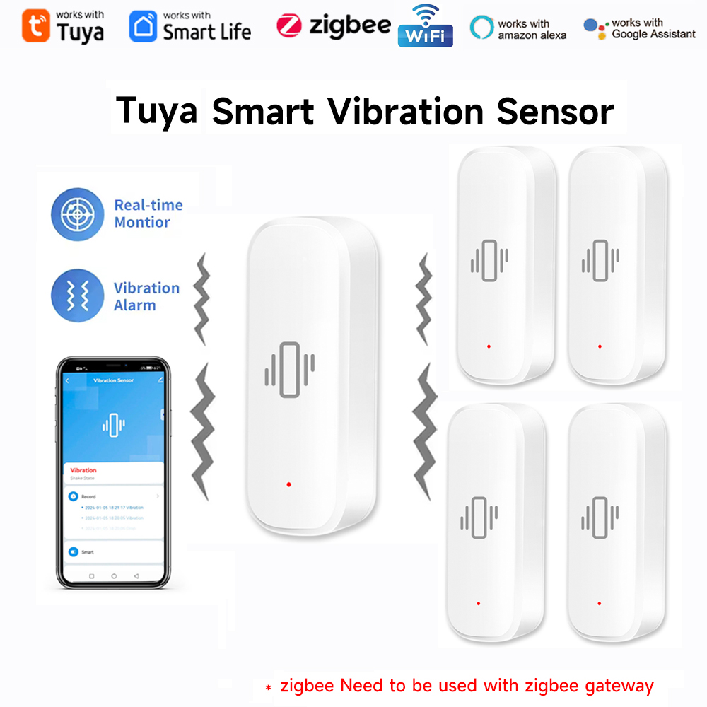 جهاز استشعار اهتزاز ذكي لاسلكي - مراجعة Home Assistant Tuya وسعره