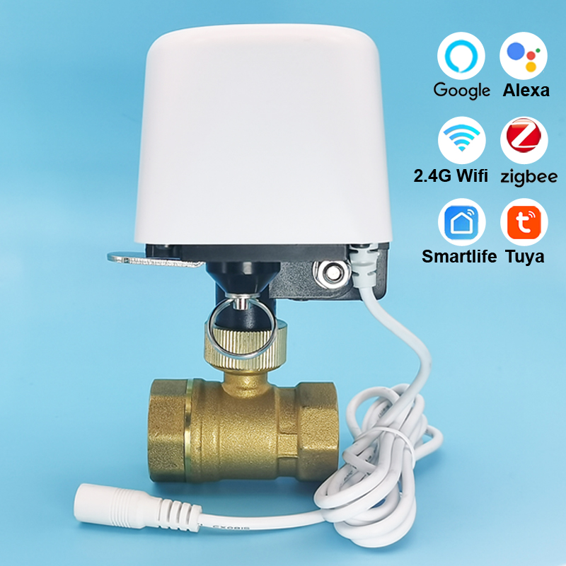 صمام مياه ذكي 1/2 بوصة 3/4 بوص - مراجعة Home Assistant Tuya وسعره