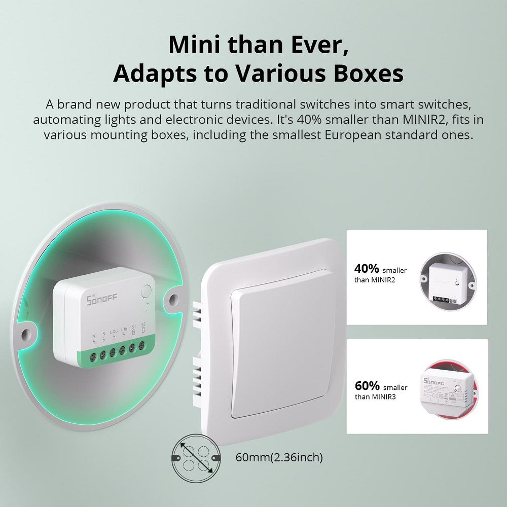 SONOFF MINIR4M Mini WiFi Matte - مراجعة Sonoff وسعره