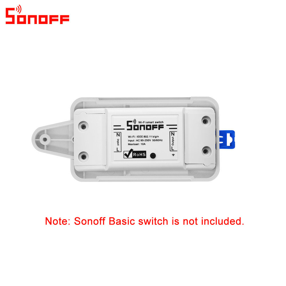 Itead Sonoff DR-حامل قابل للتع - مراجعة Sonoff Basic وسعره