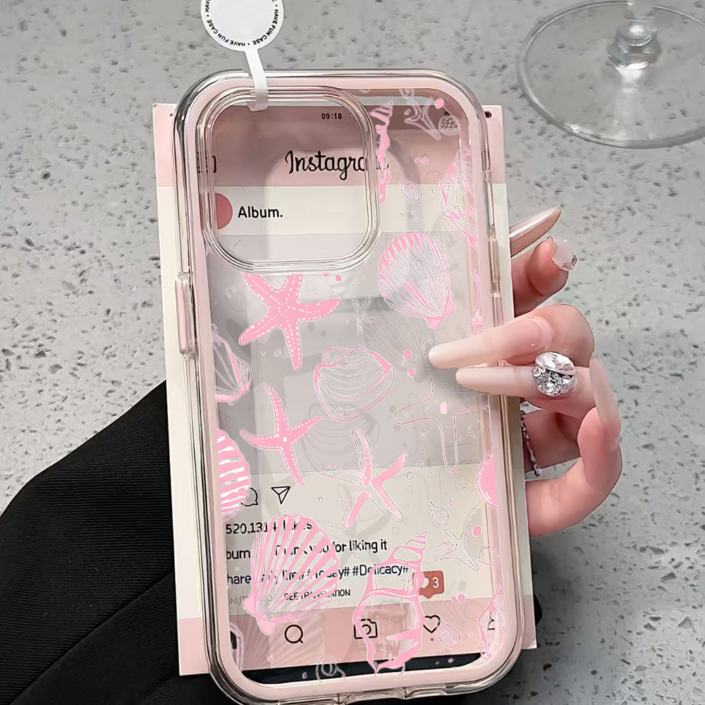 غطاء هاتف شفاف بتصميم صدفة الب - مراجعة Shelly وسعره