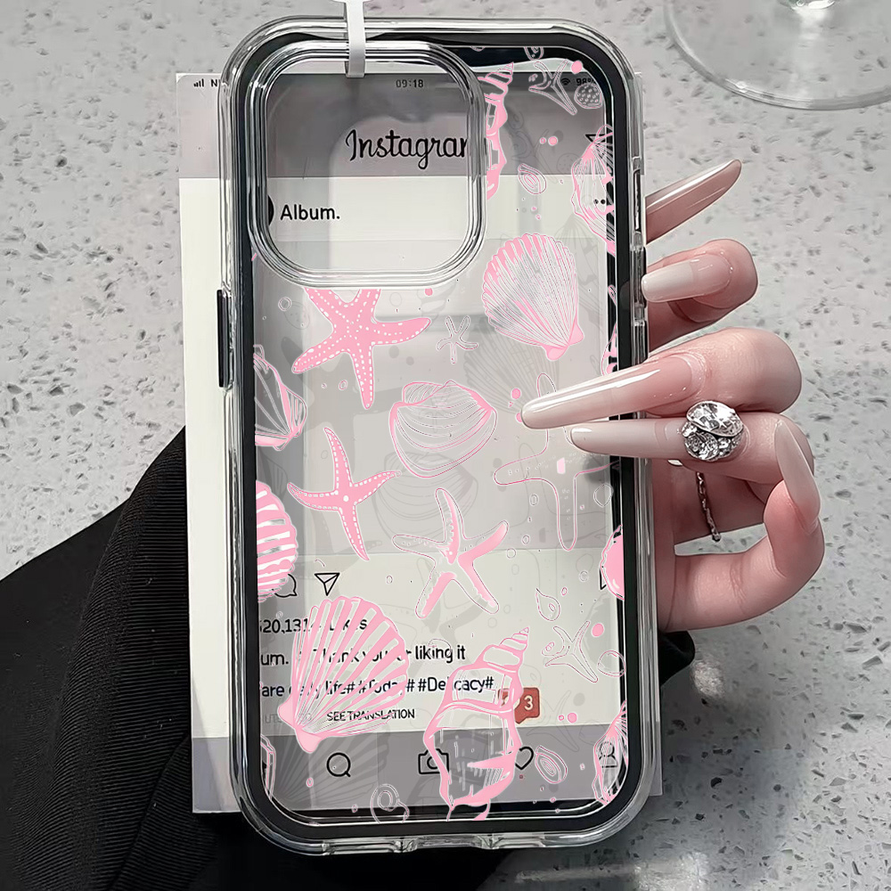 غطاء هاتف شفاف بتصميم صدفة الب - مراجعة Shelly وسعره
