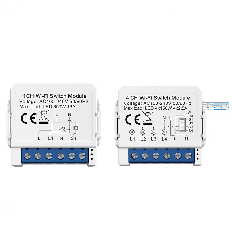WSM16 Tuya WiFi وحدة تبديل ذكي - مراجعة Tuya 4 Channel وسعره
