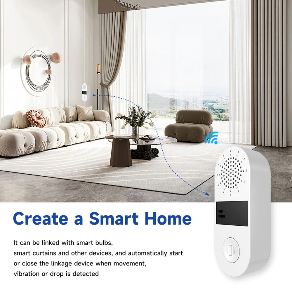 مستشعر اهتزاز Tuya WiFi - إنذا - مراجعة Home Assistant Tuya وسعره