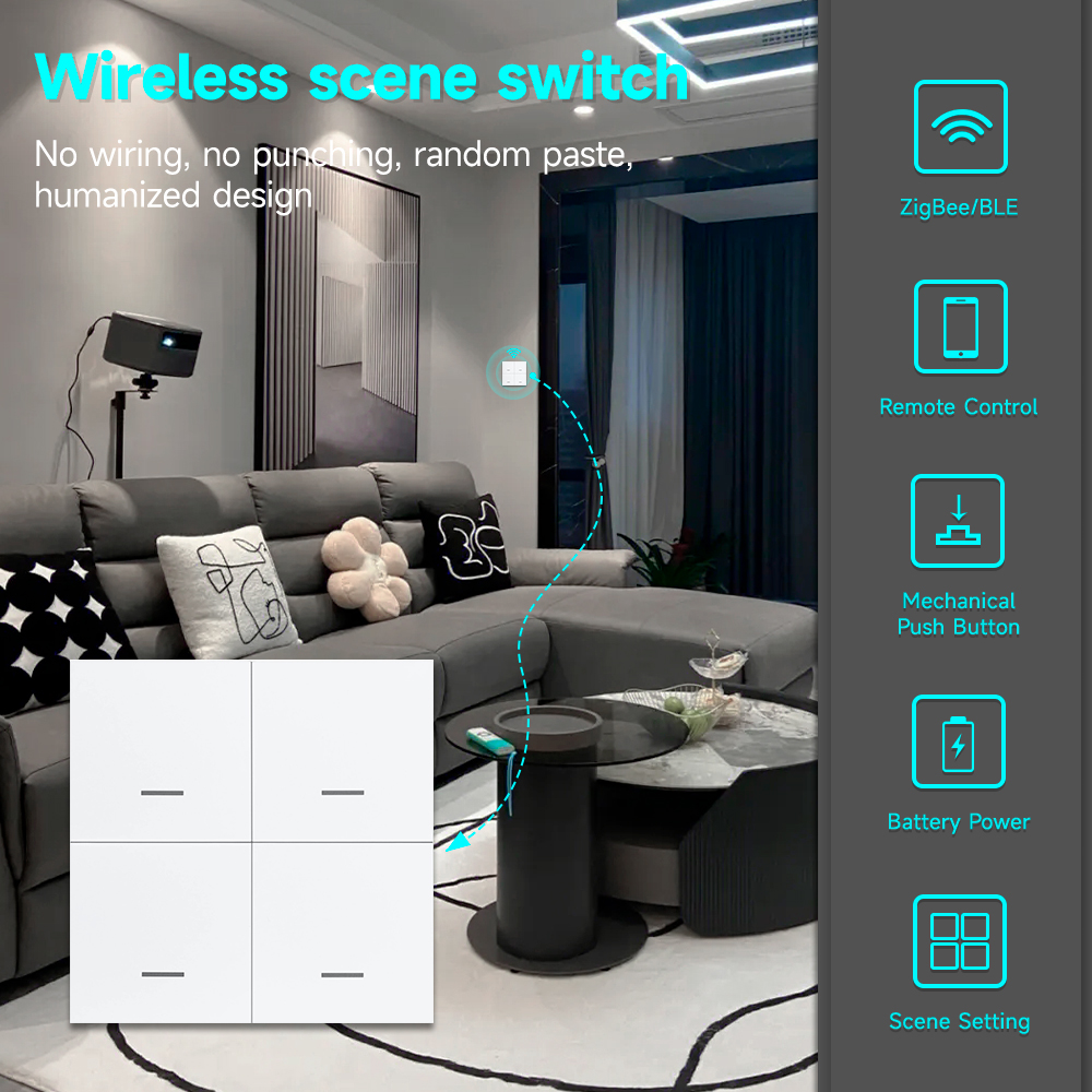 Tuya ZigBee 3.0 مفتاح المشهد ا - مراجعة Sonoff وسعره