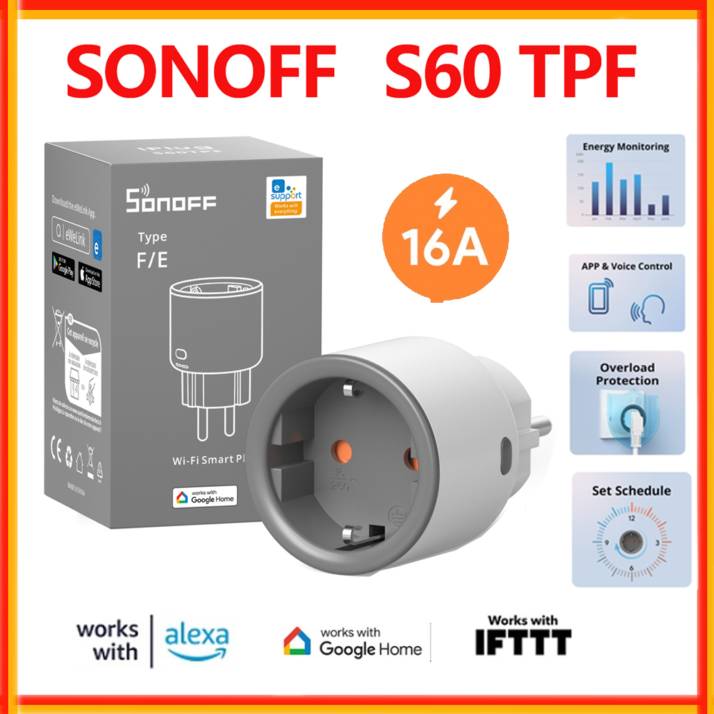 SONOFF S60 TPF الاتحاد الأوروب - مراجعة Sonoff Basic وسعره