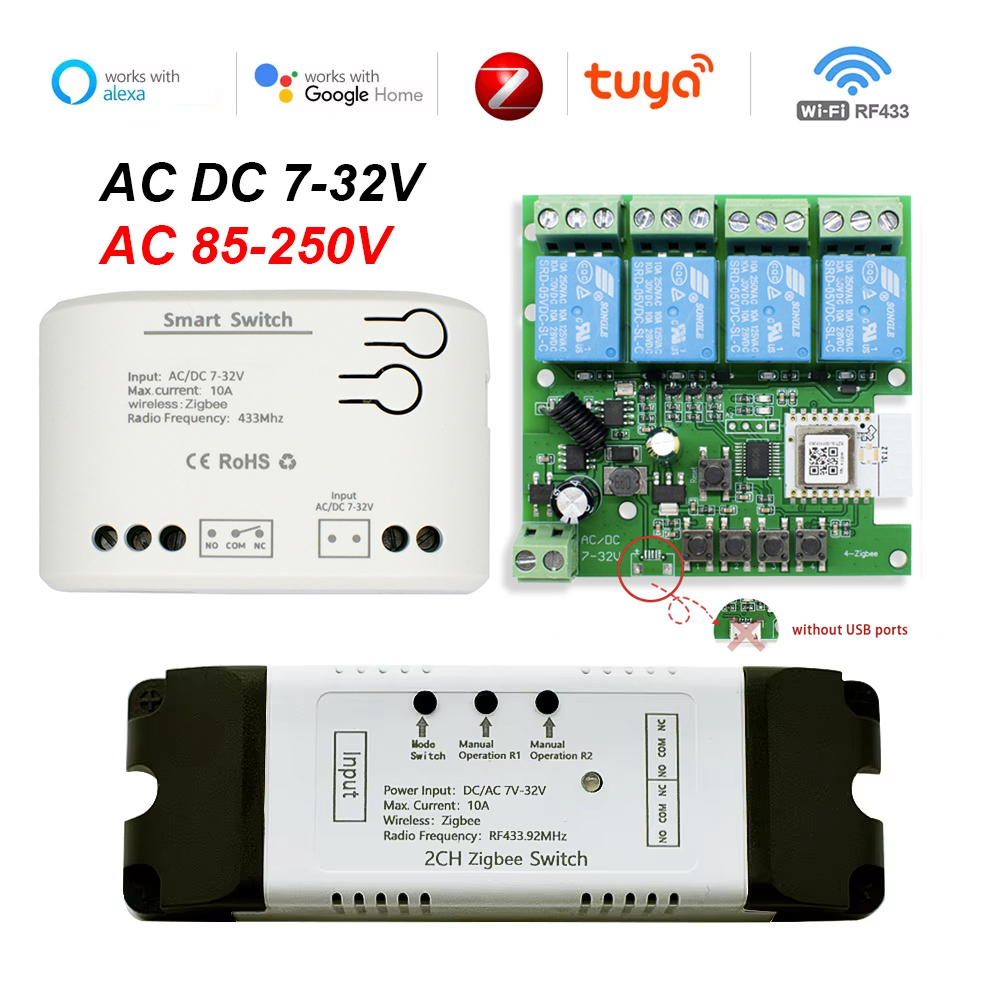 Tuya Zigbee-مفتاح ذكي بجهاز تح - مراجعة Tuya 4 Channel وسعره