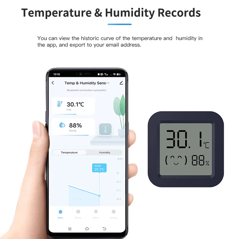 مقياس حرارة ورطوبة ذكي صغير، ج - مراجعة Tuya Smart وسعره