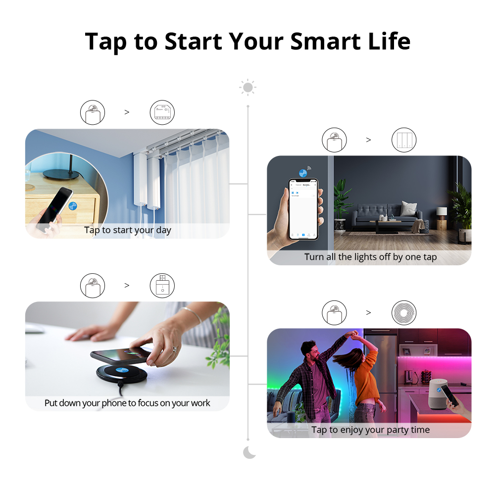 ملصق SONOFF NFC Ntag215 بتردد  - مراجعة Sonoff وسعره
