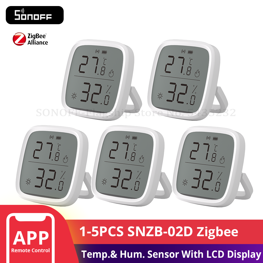 1-5 قطعة SONOFF SNZB-02D زيجبي - مراجعة Sonoff وسعره