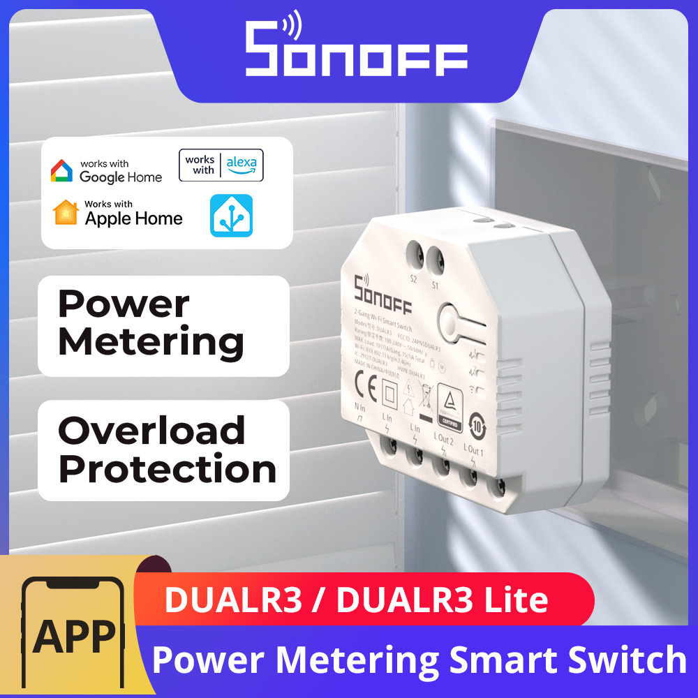 وحدة تحكم ذكية SONOFF DUALR3 / - مراجعة Sonoff وسعره