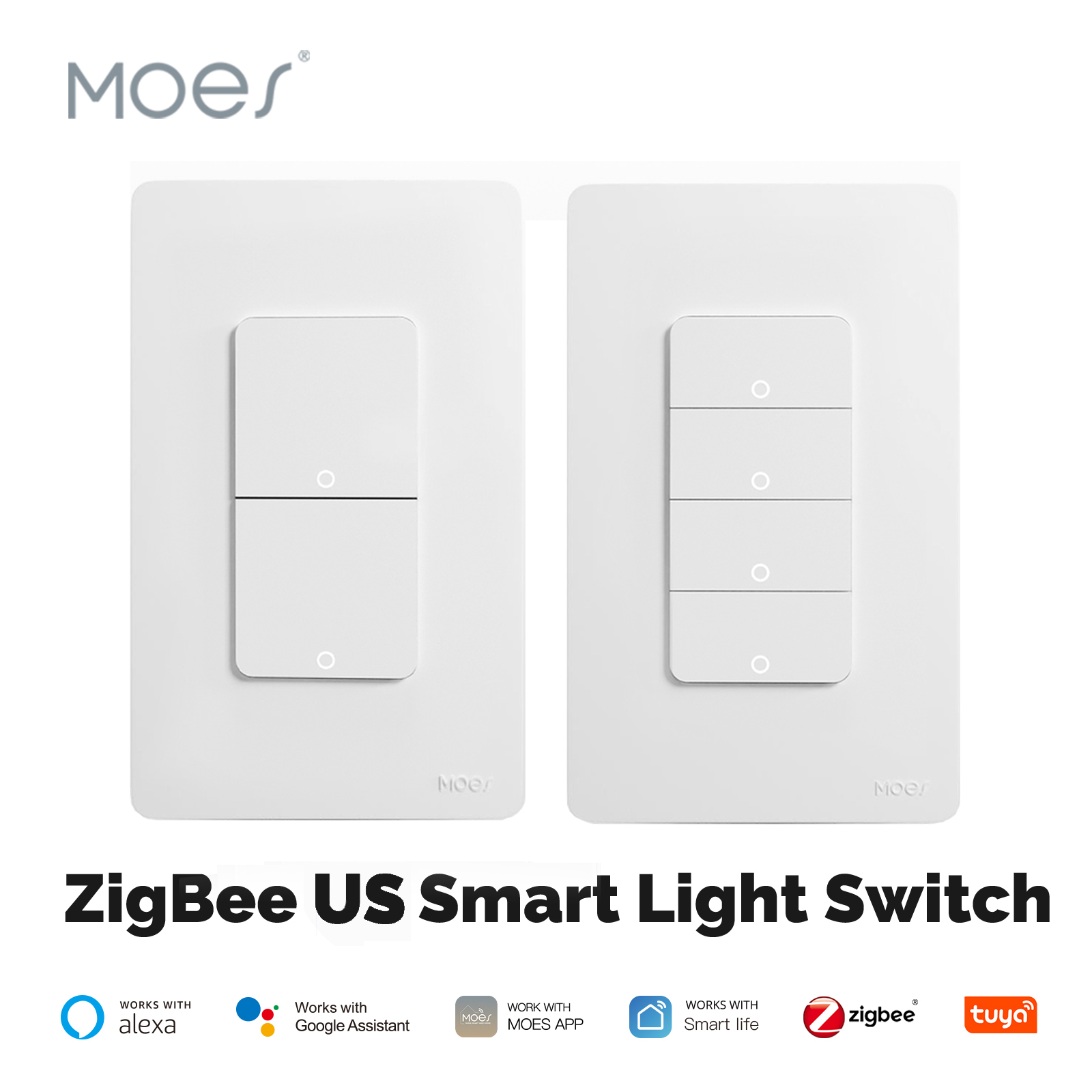 MOES Tuya ZigBee مفتاح الإضاءة - مراجعة Sonoff Basic وسعره